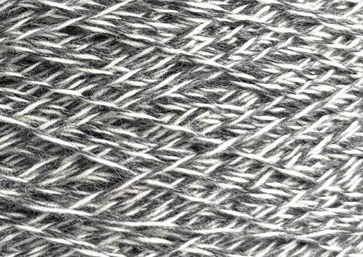 Botto Poala Art. Camargue 2/15 – Merino Supergeelong mouliné Garn col. 14344902 Grau-Weiss